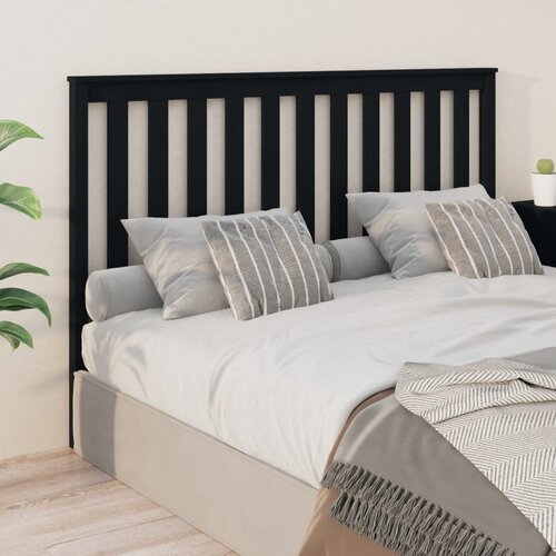 vidaXL Uzglavlje za krevet crno 166 x 6 x 101 cm od masivne borovine Cijene