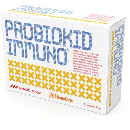Hemofarm probiokid immuno D3 prašak za oralnu upotrebu 10 kesica Slike