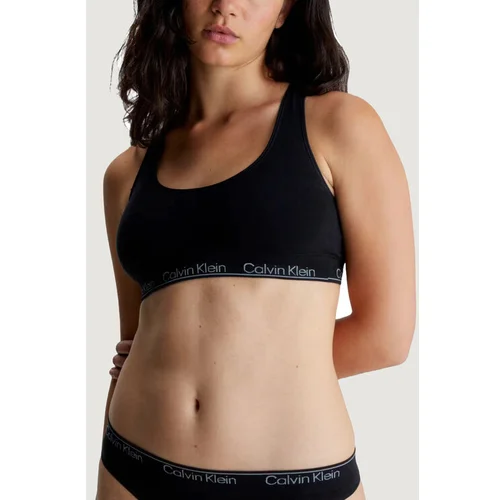 Calvin Klein Underwear Top nedrček Racerback Bralette 000QF7317E Črna