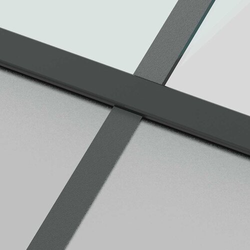  Klizna vrata crna 102,5x205 cm od kaljenog stakla i aluminija Slike