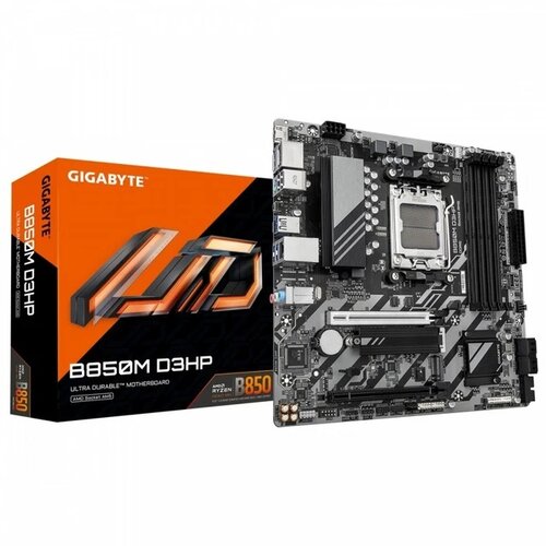 Gigabyte AM5, AMD B850 Chipset, 4x DDR5 DIMM, EZ-Latch : PCIe x16 Slot with Quick Release Design B850M D3HP Cene