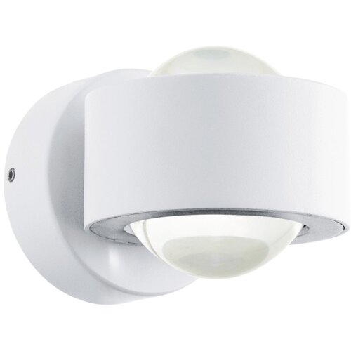 Eglo treviolo spoljna zidna lampa/2, led, 3w, 900lm, ip44, liveni aluminijum/belo/ staklo Slike