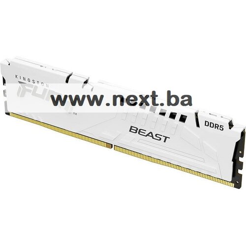 Kingston 16GB 6000MHz DDR5 W.White, Fury Beast (1x16GB), CL30, EXPO, XMP, 1RX8, 288-pin 16Gbit Cijene