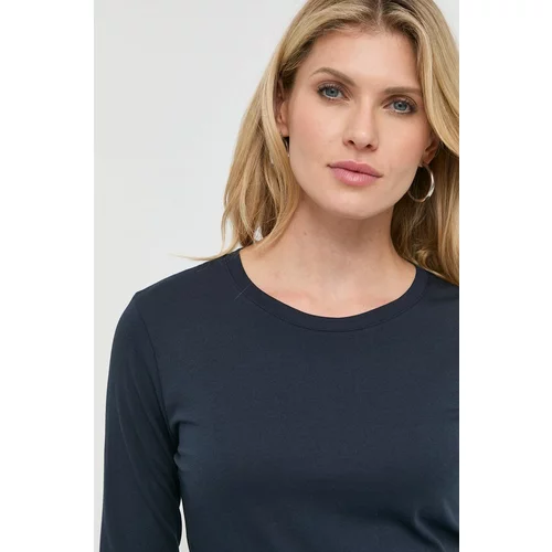 Armani Exchange Pamučna majica dugih rukava boja: tamno plava