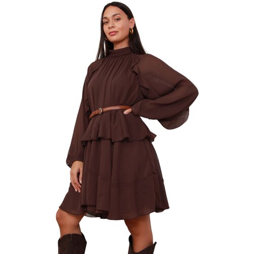 La Modeuse Kratke obleke 76724_P181727 Kostanjeva Slike