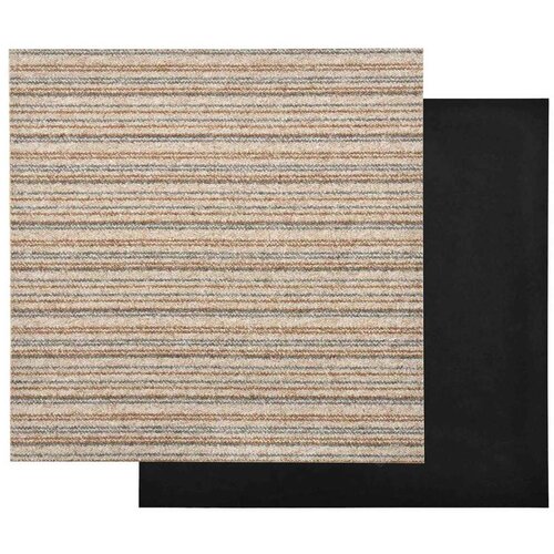  Tepih 20 pcs Prugasta bež 50 x 50 cm 100% Polipropilen - Prugasta bež Slike