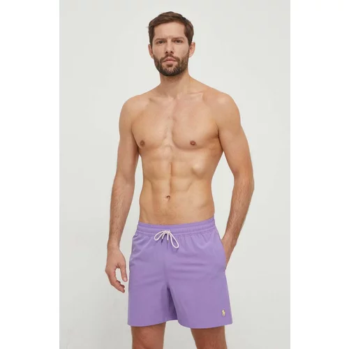 Polo Ralph Lauren Kratke hlače za kupanje boja: ljubičasta