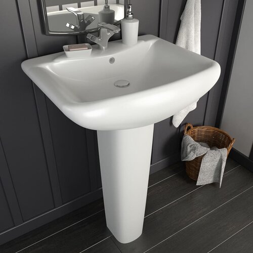  Samostojeći umivaonik keramički bijeli 580 x 470 x 200 mm Cijene