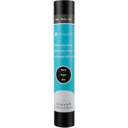 Matte Removable Vinyl - 30,5 cm x 1,8 m - Black Slike