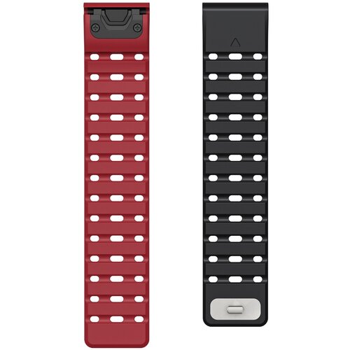 INF Hitro spro&amp;scaron;čljiva silikonska pa&amp;scaron;ček za Garmin Enduro/Fenix7pro/Fenix8 red+black, (5000306693) Slike