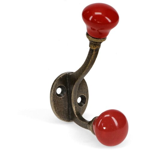 Rex London Rdeč kovinski stenski obe&scaron;alnik 3 cm &ndash; Cene