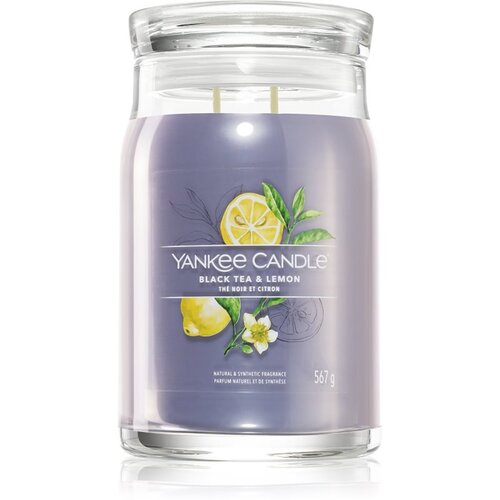 Yankee Candle Black Tea & Lemon dišeča sveča 567 g Cene