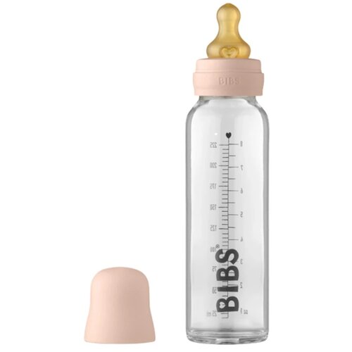 Bibs staklena flašica za bebe complete set 225ml, blush Cene