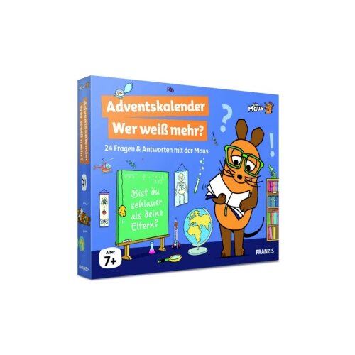 Franzis Verlag Maus - Wer wei&amp;szlig; mehr? dru&amp;scaron;tvene igre adventski kalendar Starosna skupina iznad 7 godina Slike