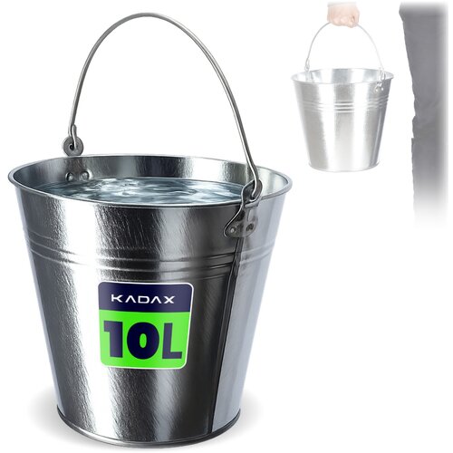 KADAX Kovinsko vedro 10 L Pocinkano gospodinjsko vedro z ročajem Univerzalno, (5000360498) Cene