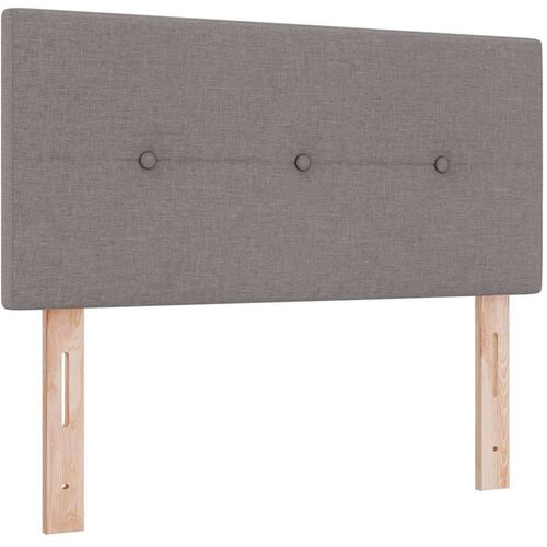  Boxspring - Krevet s oprugama i madracem krem 90x200 cm Sivo-smeđa Slike
