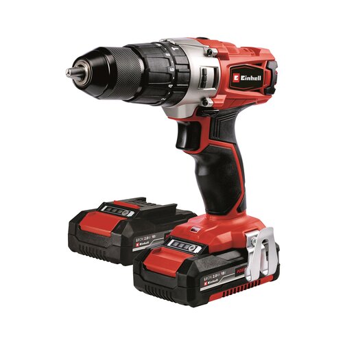 Einhell Akumulatorska udarna bu&amp;scaron;ilica TE-CD 18/2 Li-i +64 (18 V, 2 baterije, 2 Ah) + BAUHAUS jamstvo 5 godina na uređaje na električni ili motorni pogon Slike
