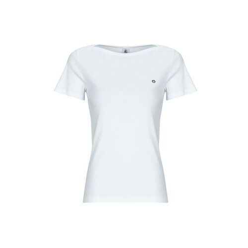 Petit Bateau Majice s kratkimi rokavi TEE SHIRT COL AMIRAL Bela Cene
