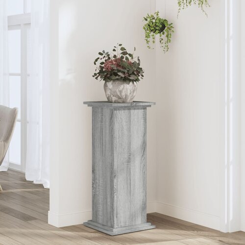 VidaXL Stalak za biljke boja hrasta 33 x 33 x 80 cm konstruirano drvo Slike