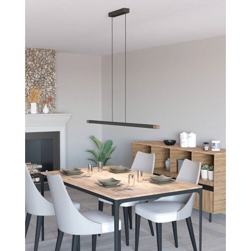 Eglo visilica Lisciana 900175, LED 22 W, 126 cm, siva/drvo Cene