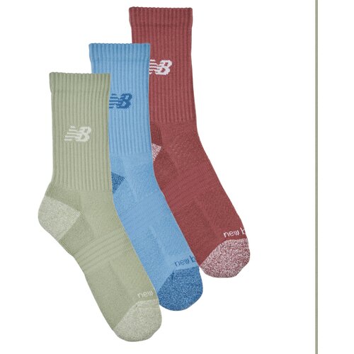 New Balance &amp;Scaron;portne nogavice ACTIVE CUSHION CREW SOCKS 3 PACKES Večbarvna Slike