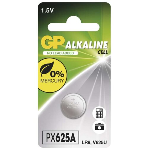 Gp Baterija LR9 625AF, gumbna alkalna, 1 blister Slike