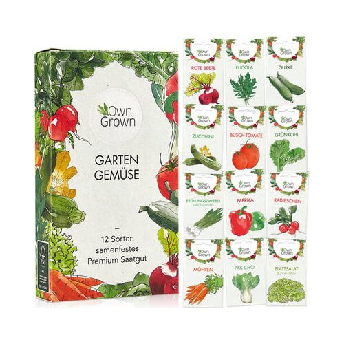 Own Grown Vrtna zelenjava set 12 vrst semen Cene