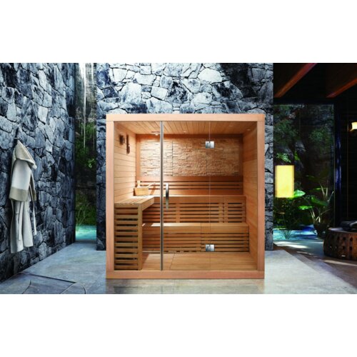  Sauna soba Nero – kanadski Hemlock 2000x1800x2000 za 6 osoba 14736 Cene
