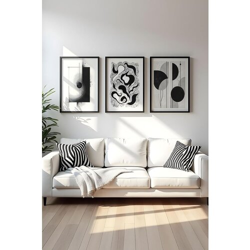 WALLXPERT dekorativna uramljena mdf slika (3 komada) Huhu425 50 x 70 Slike