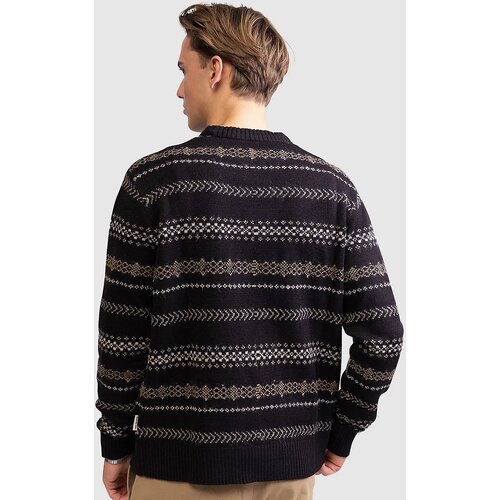 Redefined Rebel RRHendrix Knit Boxy Fit Pulover black Slike