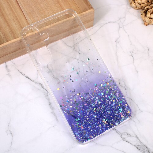  Torbica Silikonska Glitter za Samsung A556F Galaxy A55 5G ljubicasta Cene