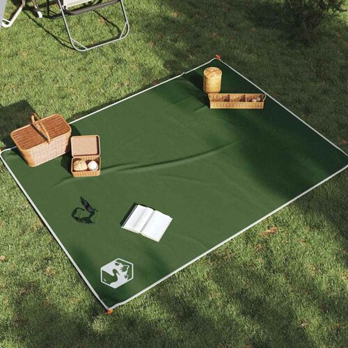  Deka za piknik s klinovima zelena 205 x 155 cm Cijene