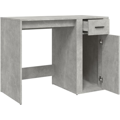  Radni stol boja betona 100 x 49 x 75 cm od konstruiranog drva Slike
