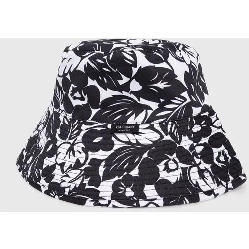Kate Spade Dvostrani pamučni šešir boja: crna, pamučni