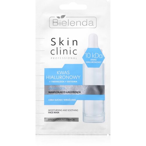 Bielenda Skin Clinic Professional Hyaluronic Acid nočna vlažilna maska s pomirjajočim učinkom 8 g Cene