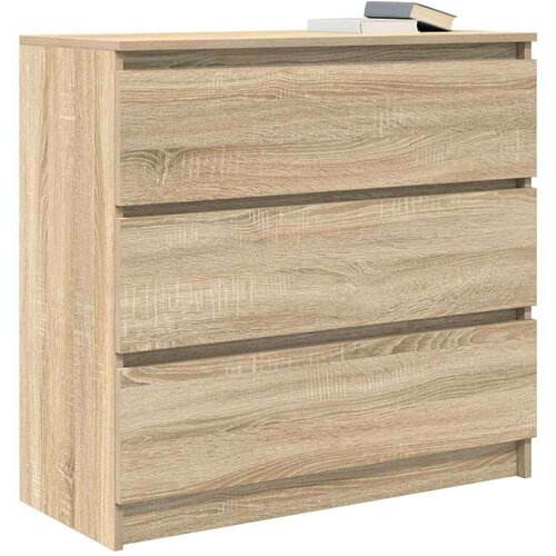  Komoda boja hrasta sonome 80x35x76 cm od konstruiranog drva Slike