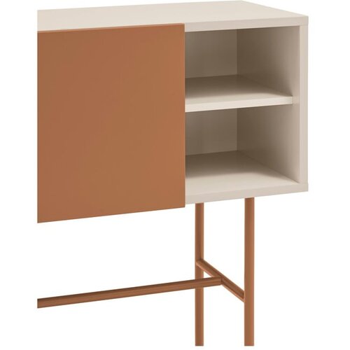 Teulat Opečnato oranžna/bež stranska mizica 35x110 cm Nube &amp;ndash; Slike