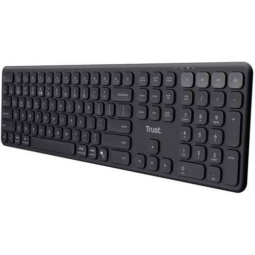 Trust Vaiya tipkovnica Univerzalno USB + RF Wireless + Bluetooth US Angleščina Črna Cene