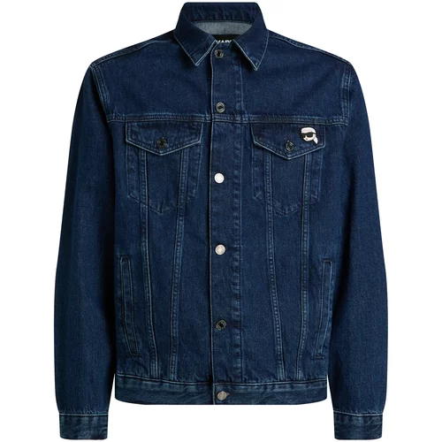 Karl Lagerfeld Prijelazna jakna 'Ikonik' tamno plava