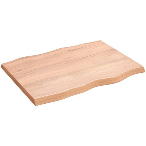 vidaXL Mizna plošča svetlo rjava 80x60x4 cm obdelana trdna hrastovina Cene