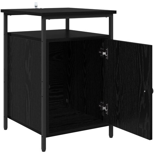  Noćni ormar Crni hrast 40 x 42 x 60cm Konstruirano drvo Slike