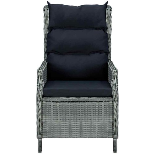  5-dijelni vrtni blagovaonski set svjetlosivi Siva Dužina stola 80 cm Slike