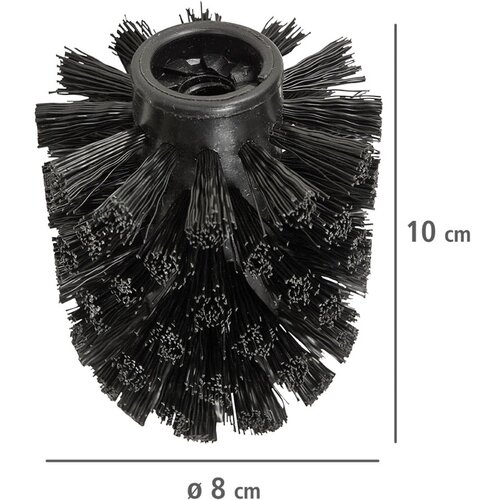 Wenko Črne plastične nadomestne glave za WC &amp;scaron;četko v kompletu 10 ks &amp;Oslash;8cm &amp;ndash; Slike