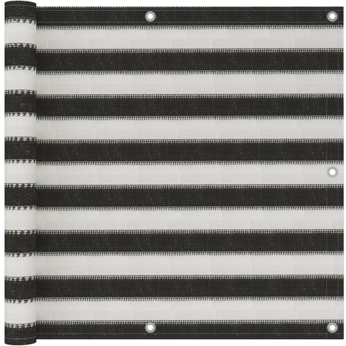 VidaXL balkonski zastor HDPE 90 x 500 cm antracit i bijeli Slike