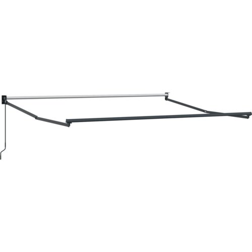 vidaXL Zložljiva ročna tenda črna 350x250 cm, Zamenjava tkanine za tendu 3.5x2.5 m okvir črna Cene