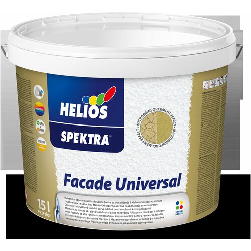 Helios spektra fasadna boja universal bela-baza 1 15 l Slike