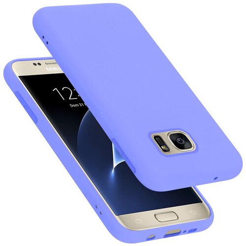 Cadorabo Ohi&amp;scaron;je, združljiv s Samsungom v tekoči lahki vijolični barvi - za&amp;scaron;čitni pokrov iz fleksibilnega silikona TPU, (20590109) Slike