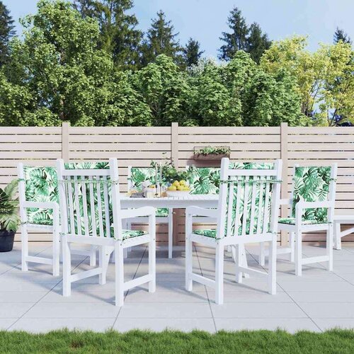 VidaXL jastuci za stolice Ostalo 6 pcs Uzorak li&amp;scaron;ća 100 x 50 x 3 cm Slike