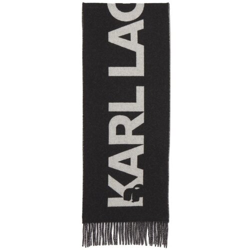 Karl Lagerfeld &amp;Scaron;ali &amp;amp; Rute K ESSENTIAL SCARF Črna Slike