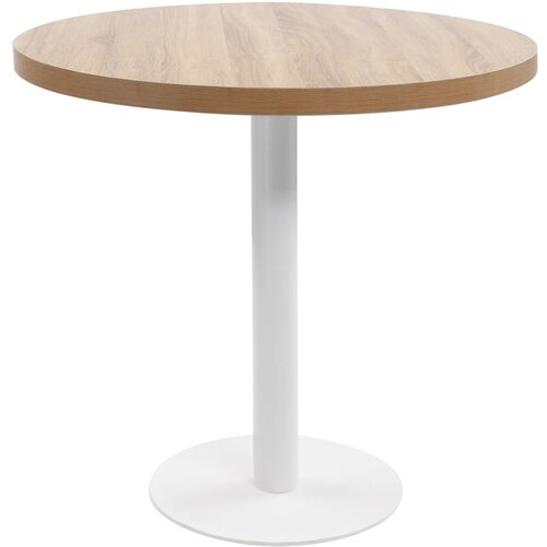 VidaXL Bistro stol svjetlosmeđi 80 cm MDF Slike